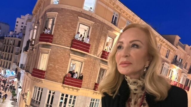 Carmen Lomana en la Semana Santa de Málaga