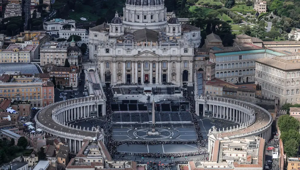 Medidas de seguridad en Roma antes del funeral del Papa Francisco