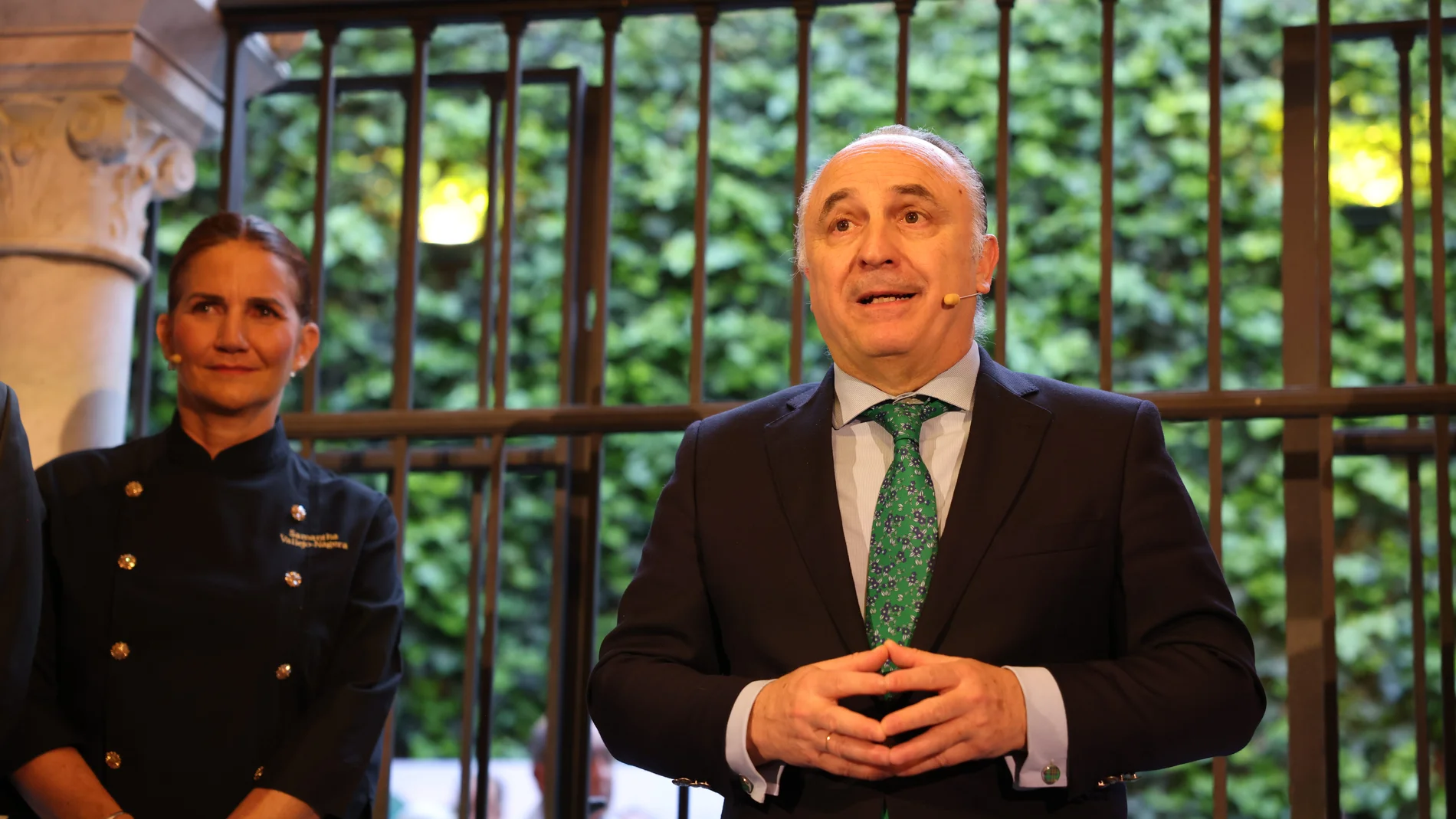 Juan Ignacio Zafra y Samantha Vallejo, ayer en el acto En Esencia Sevilla