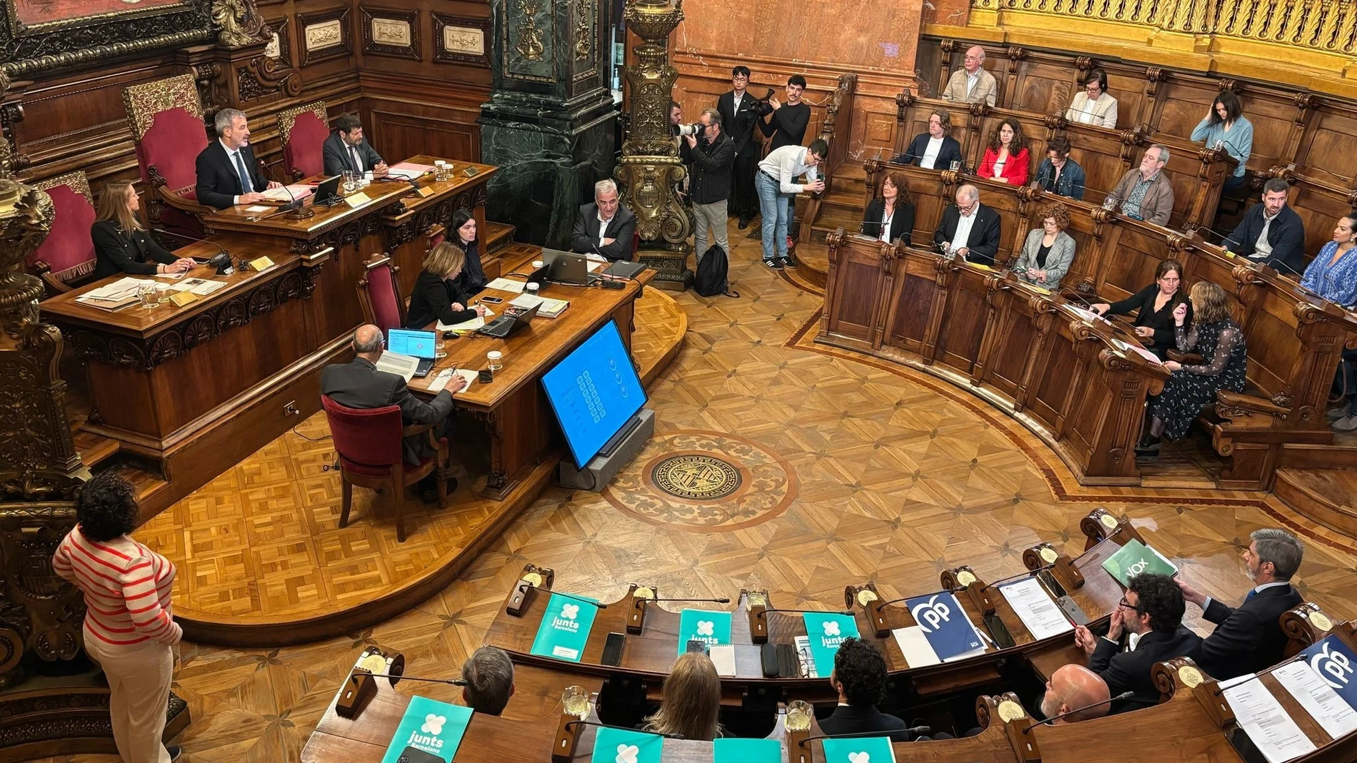 El pleno de abril del Ayuntamiento de Barcelona este viernes EUROPA PRESS 25/04/2025