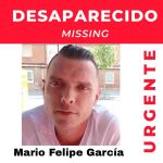 Mario Felipe García, desaparecido en Albacete