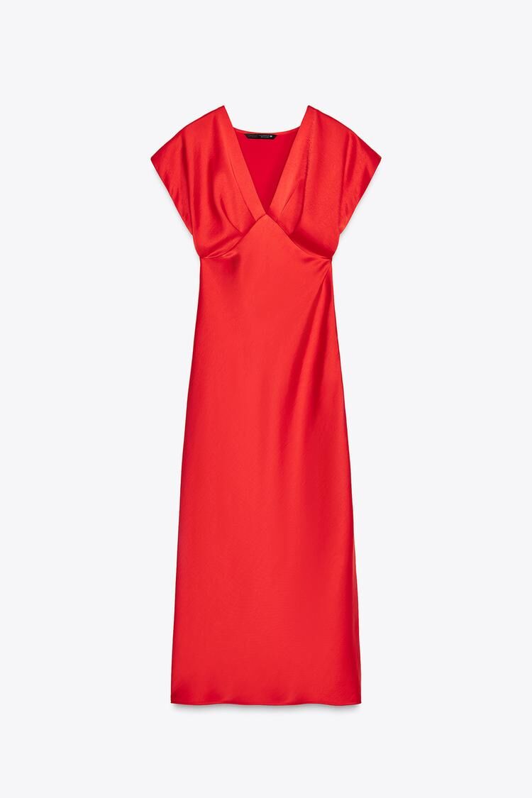 Vestido satinado.
