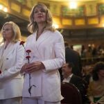 La vicepresidenta segunda y ministra de Trabajo y Economía Social, Yolanda Díaz, durante la clausura del acto de entrega del 'Premio CEDRO', a 25 de abril de 2025, en Madrid (España). El Premio CEDRO, que este año ha recibido el escritor y periodista Manuel Rivas, se concede con motivo del Día Internacional de Propiedad Intelectual, con el objetivo de reconocer la trayectoria de una persona o institución que destaque por defender la cultura en general y los derechos de autor en particular. 25 ABRIL 2025;PREMIO;AUTOR;CULTURA;PROPIEDAD;INTELECTUAL Alejandro Martínez Vélez / Europa Press 25/04/2025