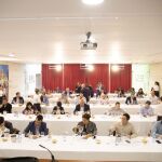 Sumilleres durante la cata del Concurso Vino de Museo del pasado año