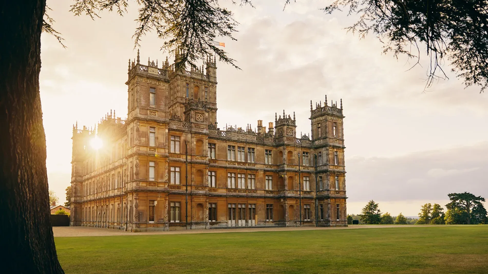 El castillo de Highclere, en Hampshire, el escenario principal de la serie