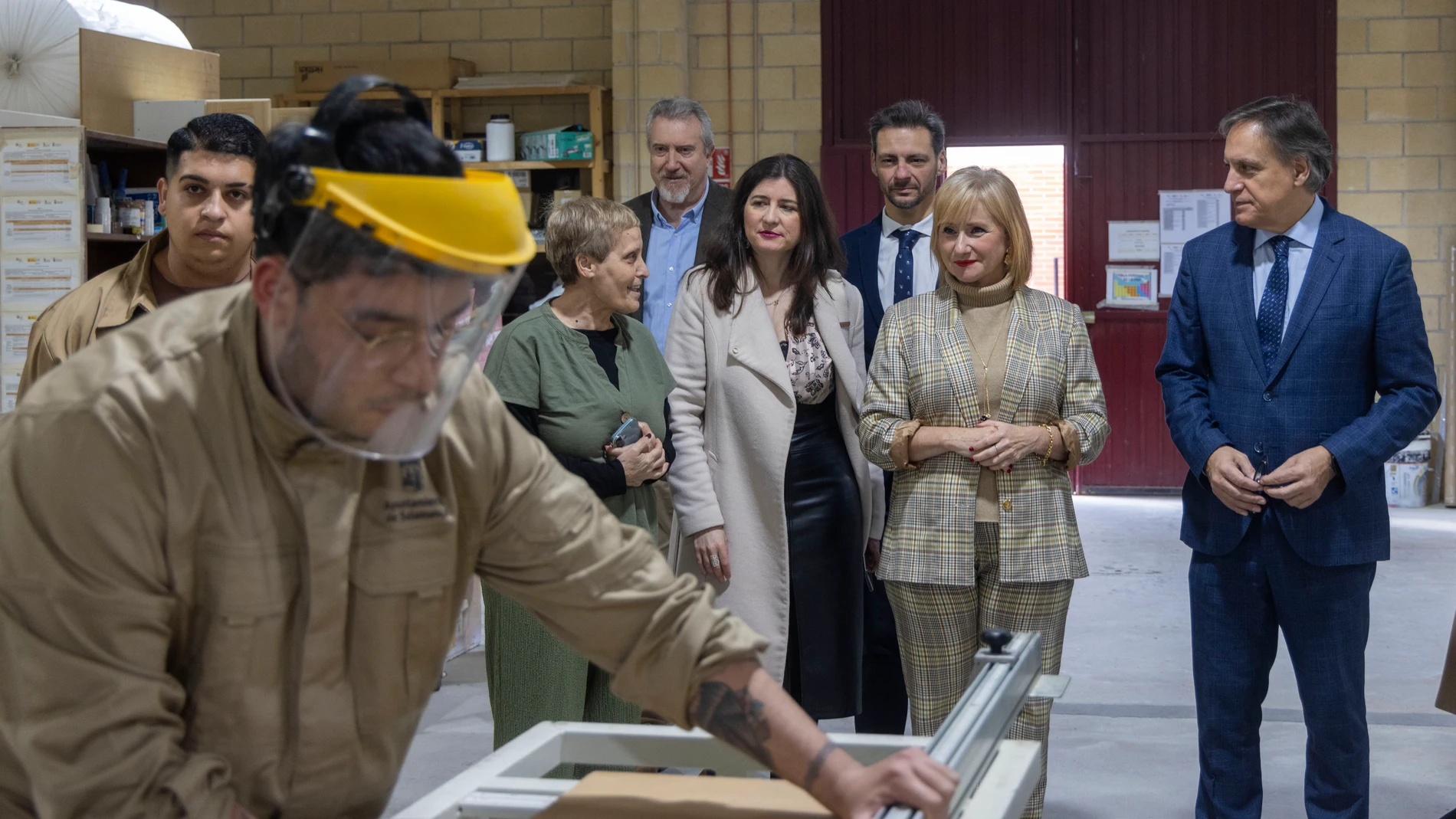 Leticia García visita un centro de formación de empleo en Salamanca