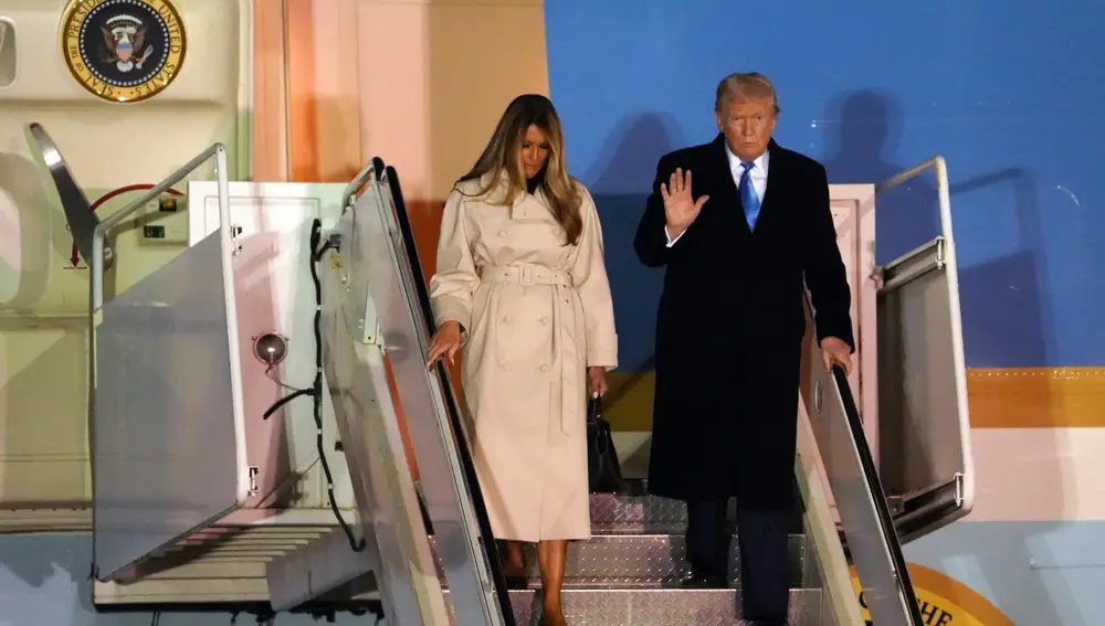US President Trump arrives in Rome for Pope Francis funeral