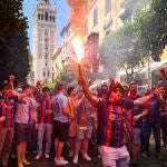 Ambiente previo a la final de la Copa del Rey
