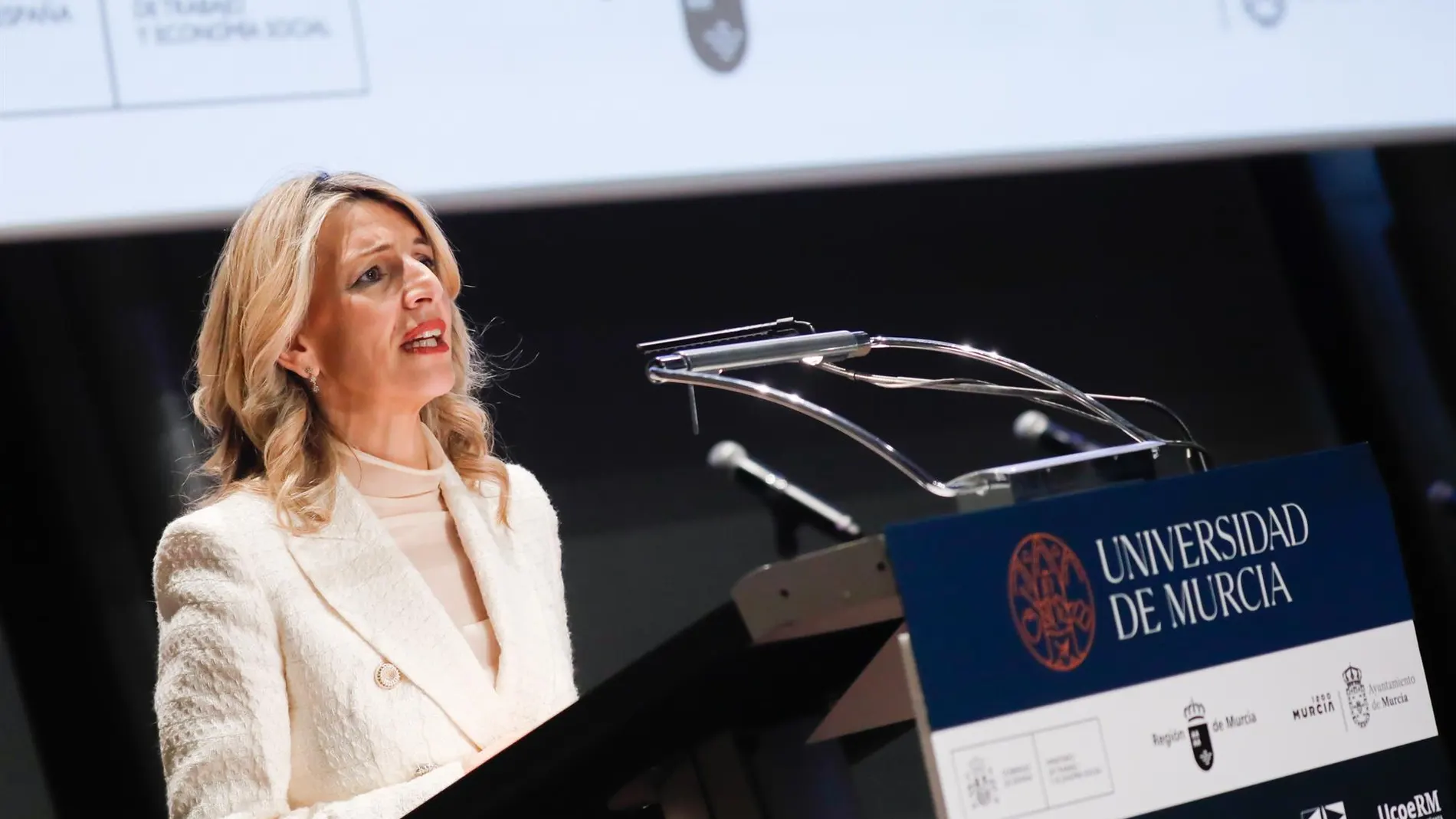 Economía.- Yolanda Díaz clausura este lunes en Murcia el encuentro de mujeres líderes de la Economía Social