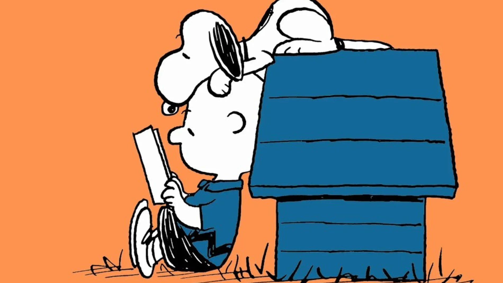 Una de las míticas tiras de cómic de Carlitos y Snoopy dibujadas por Charles M. Schulz