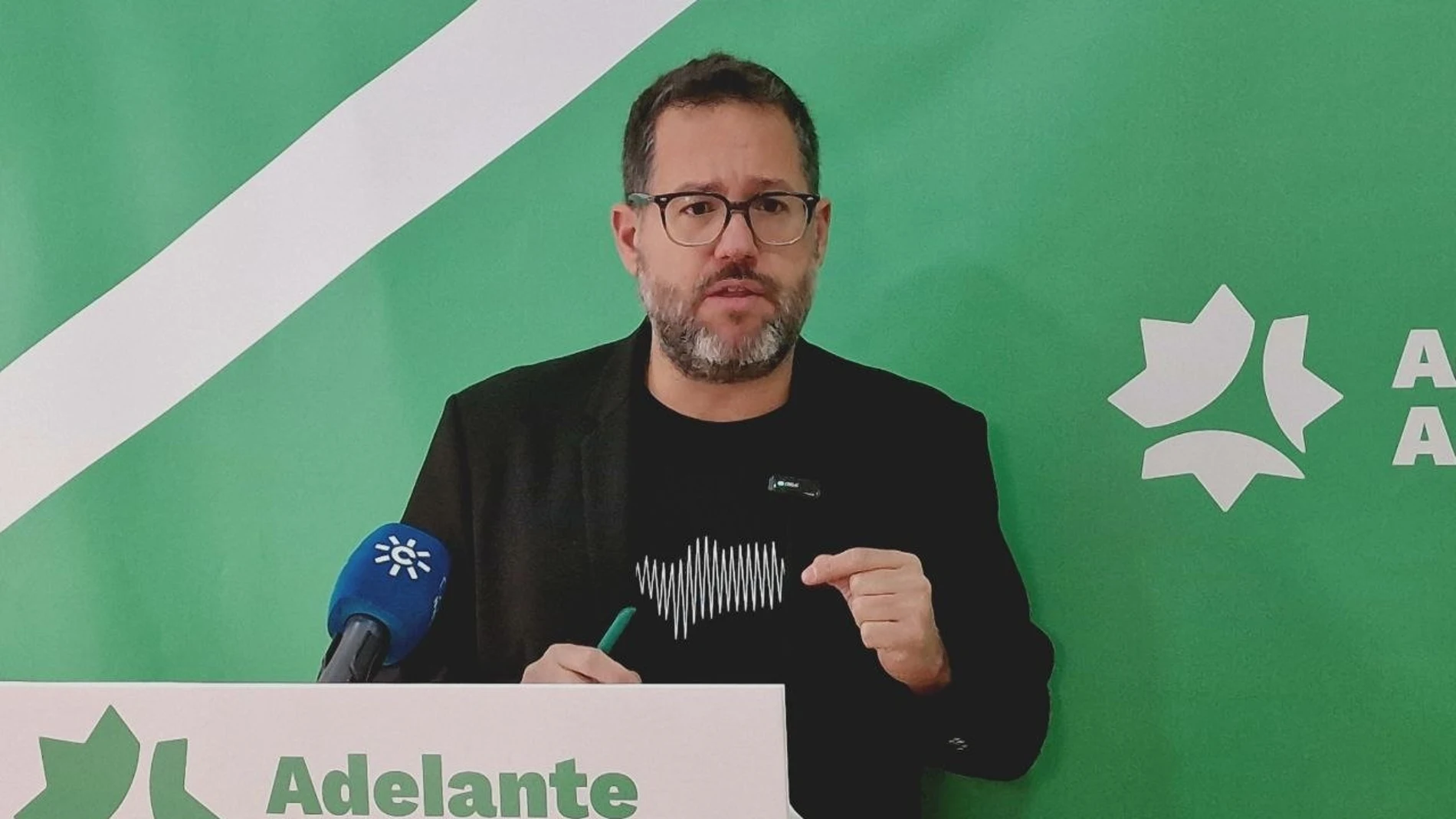 El portavoz de Adelante Andalucía, José Ignacio García