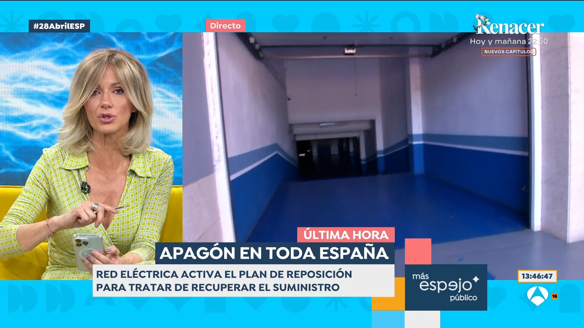 Susanna Griso en la emisión en directo