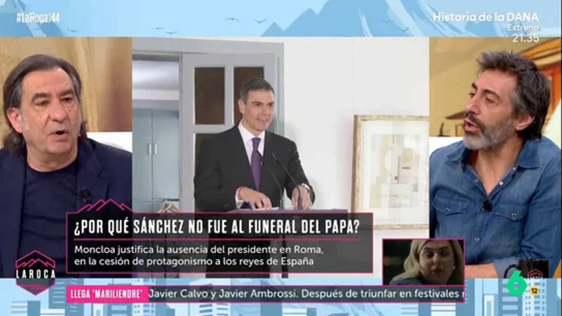 Juan del Val se harta de la faltas de respeto continuas de Gonzalo Miró: "No tiene ninguna gracia"