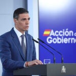 Rueda de prensa del presidente del Gobierno Pedro Sánchez