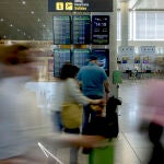 Usuarios en el aeropuerto de Málaga