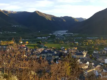 Panorámica de la localidad leonesa de Villablino Panorámica de la localidad leonesa de Villablino