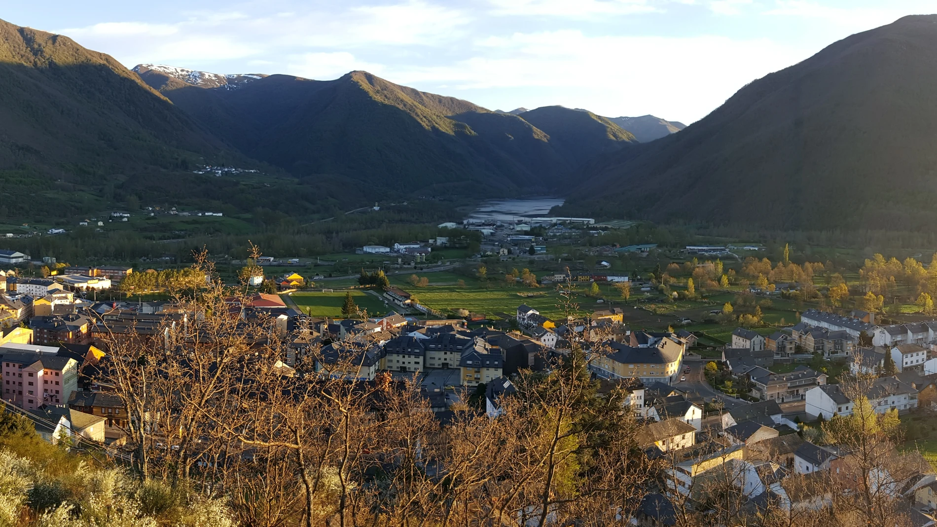 Panorámica de la localidad leonesa de Villablino