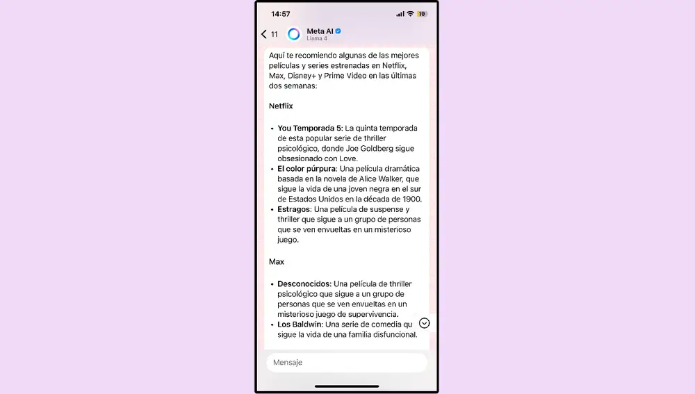 Deja de perder el tiempo pensando qué puedes ver esta noche