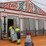 Preparativos de la Feria de Sevilla 2025 