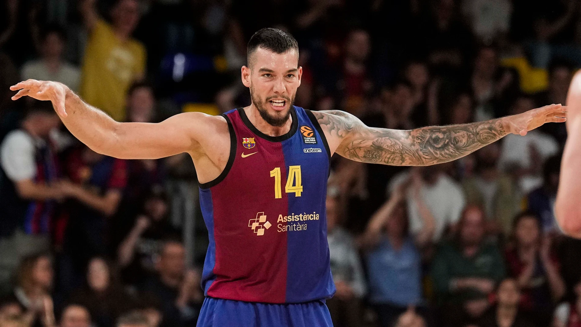 Willy Hernangómez cuajó su mejor partido de la temporada en el tercer choque ante el Mónaco