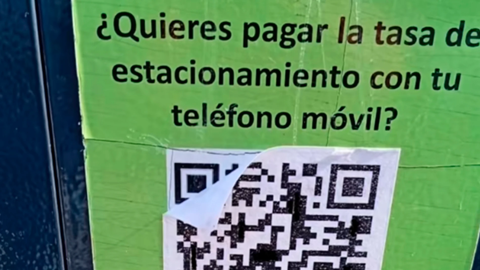Cuidado al escanear el código QR de los parquímetros
