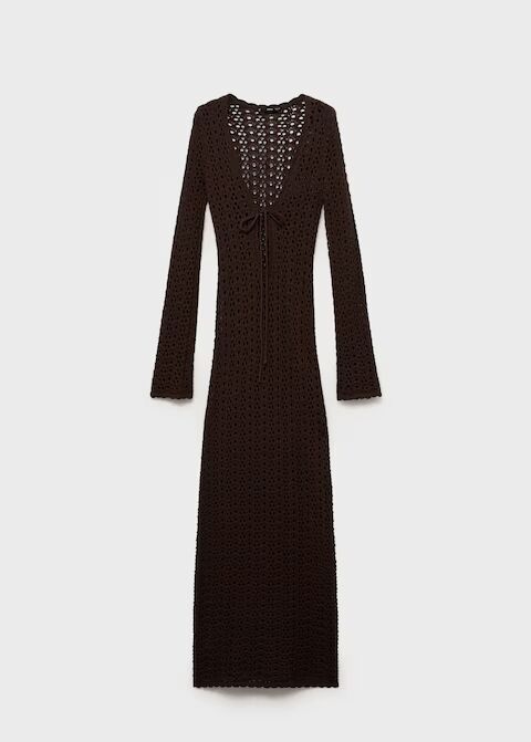 Vestido crochet lazo.