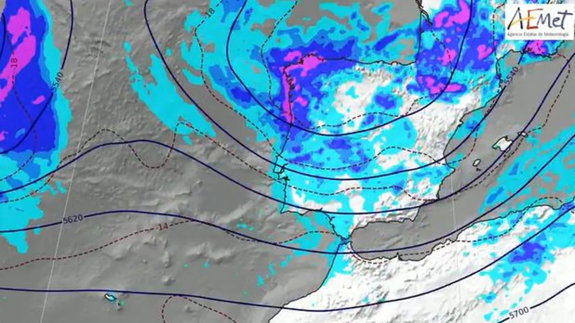 El viernes se esperan chubascos que podrían ser fuertes y acompañados de tormenta