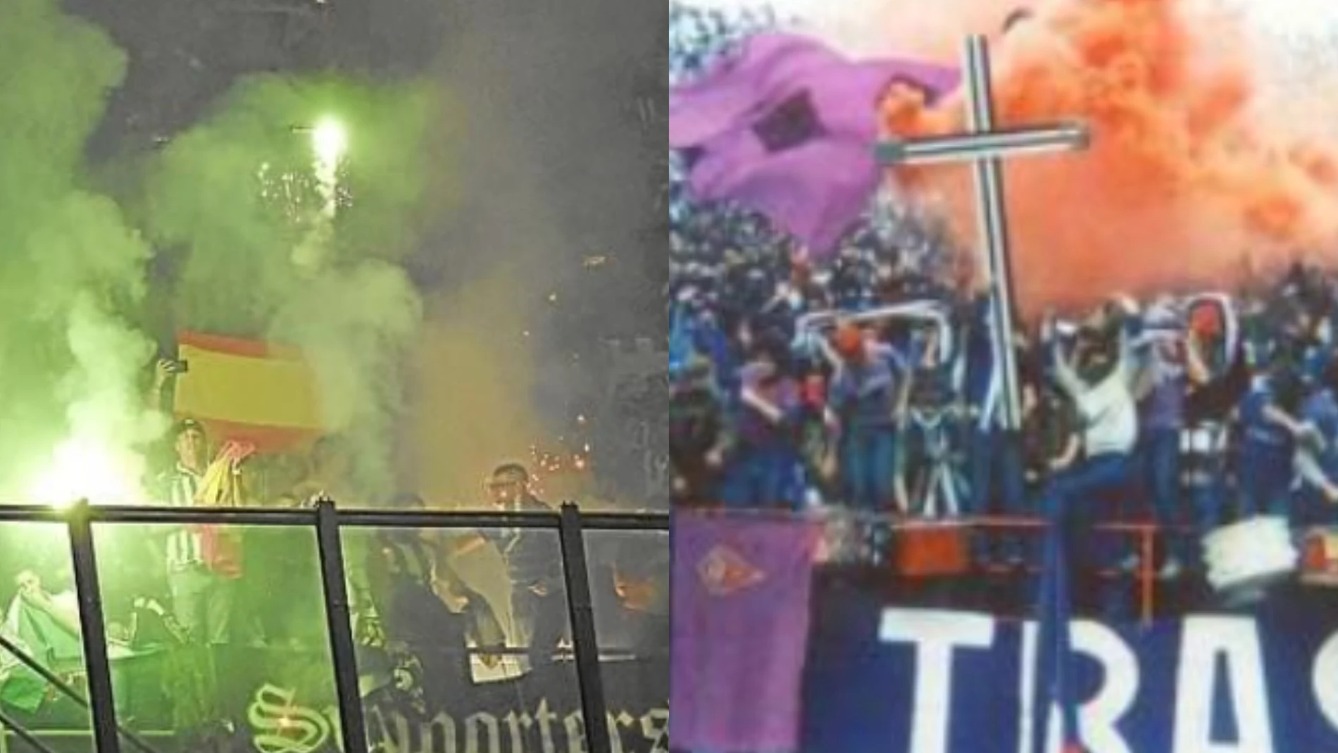 Ultras del Betis y la Fiorentina