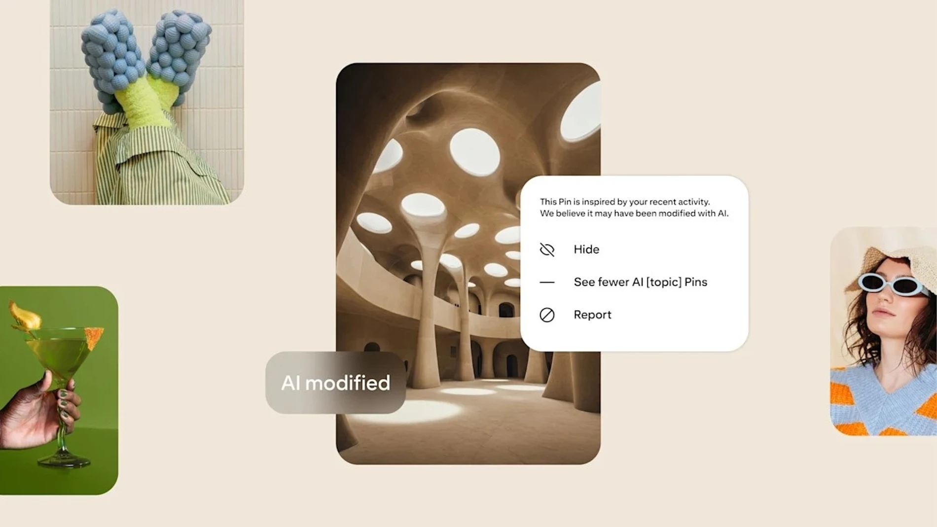 Pinterest agrega etiquetas de IA. REMITIDA / HANDOUT por PINTEREST OFICIAL Fotografía remitida a medios de comunicación exclusivamente para ilustrar la noticia a la que hace referencia la imagen, y citando la procedencia de la imagen en la firma 02/05/2025
