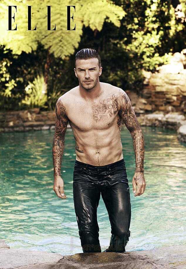 David Beckham para la revista &quot;Elle&quot;