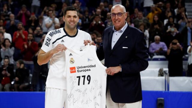 Rafael Rullán, en el homenaje a Felipe Reyes