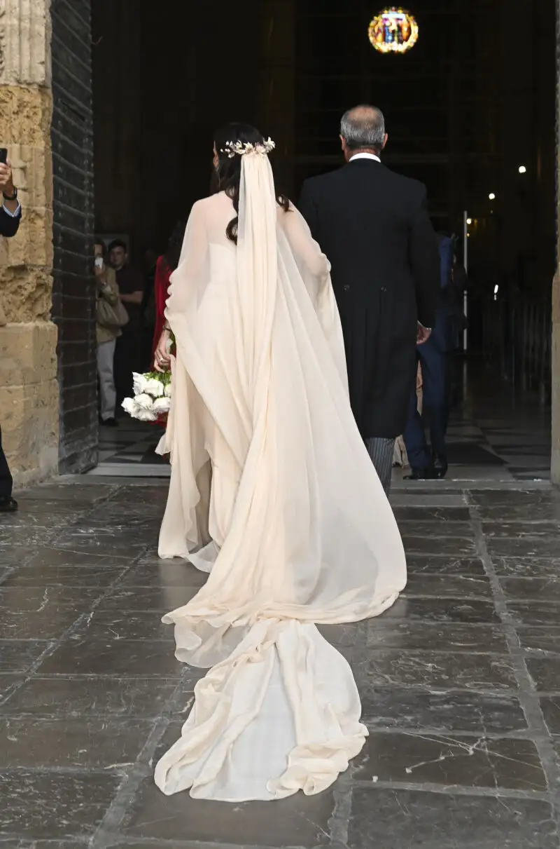 Detalles del vestido de novia de Pepa Astolfi.
