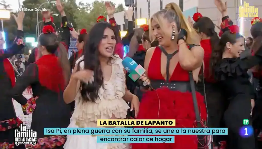 Captura de Isa Pantoja en 'La familia de la tele'
