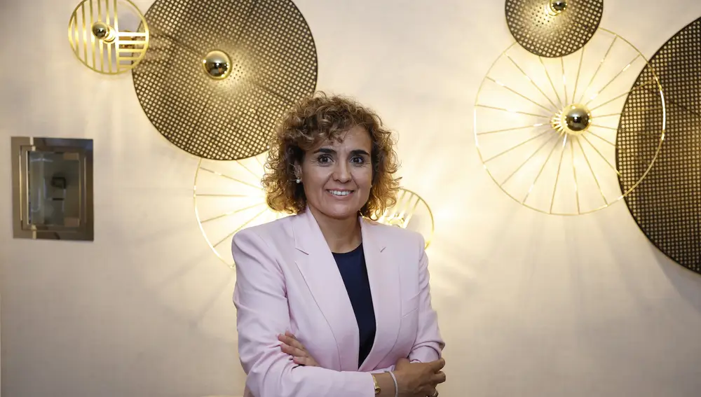 MADRID, 05/06/2024.- La cabeza de lista del PP a las elecciones europeas, Dolors Montserrat, durante una entrevista con EFE a cuatro días de la votación. EFE/Mariscal