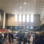 Estación de tren de Santa Justa, en Sevilla, esta mañana