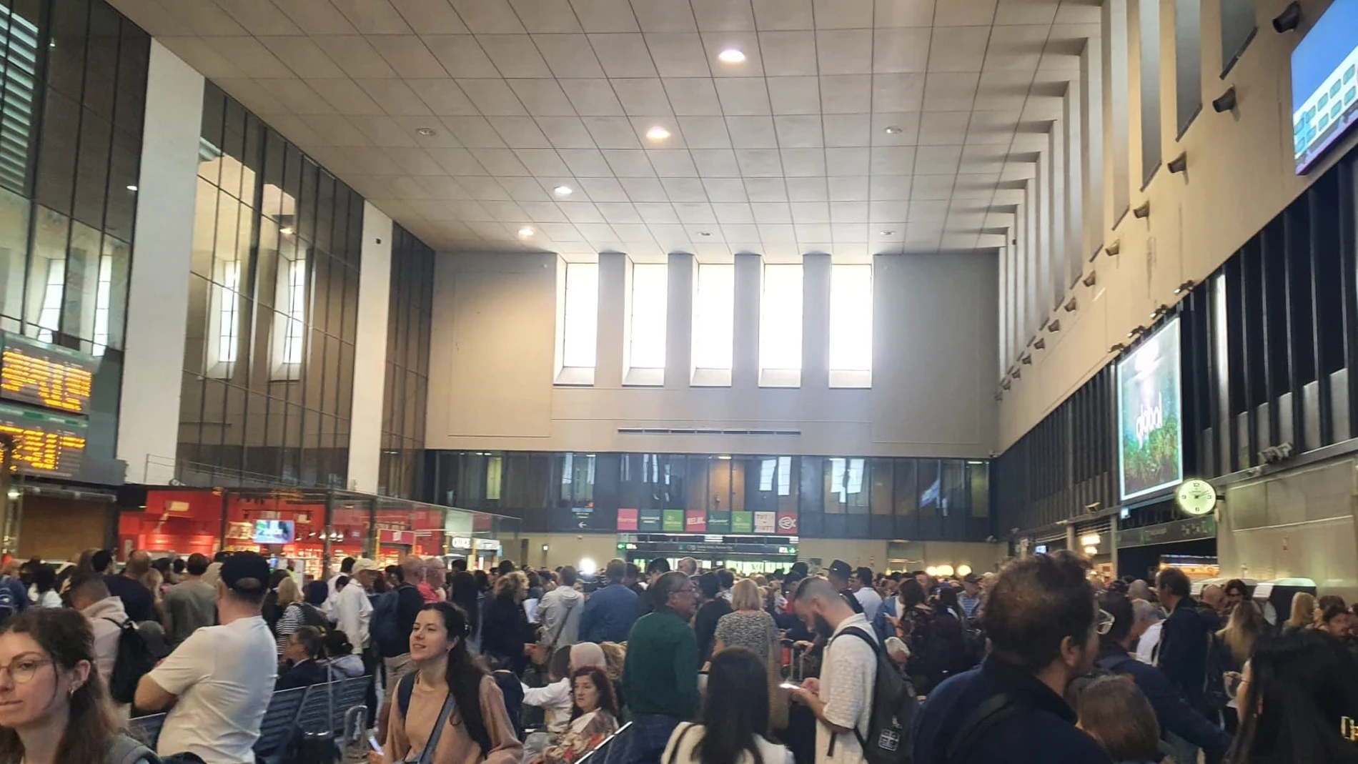 Estación de tren de Santa Justa, en Sevilla, esta mañana