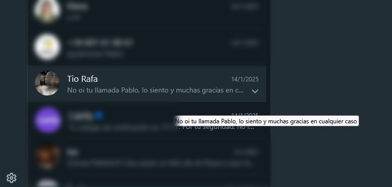 Puedes leer un mensaje de WhatsApp sin entrar en el chat