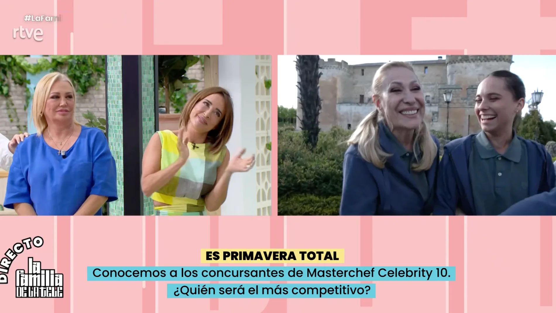 Captura de Rosa Benito en 'La familia de la tele'