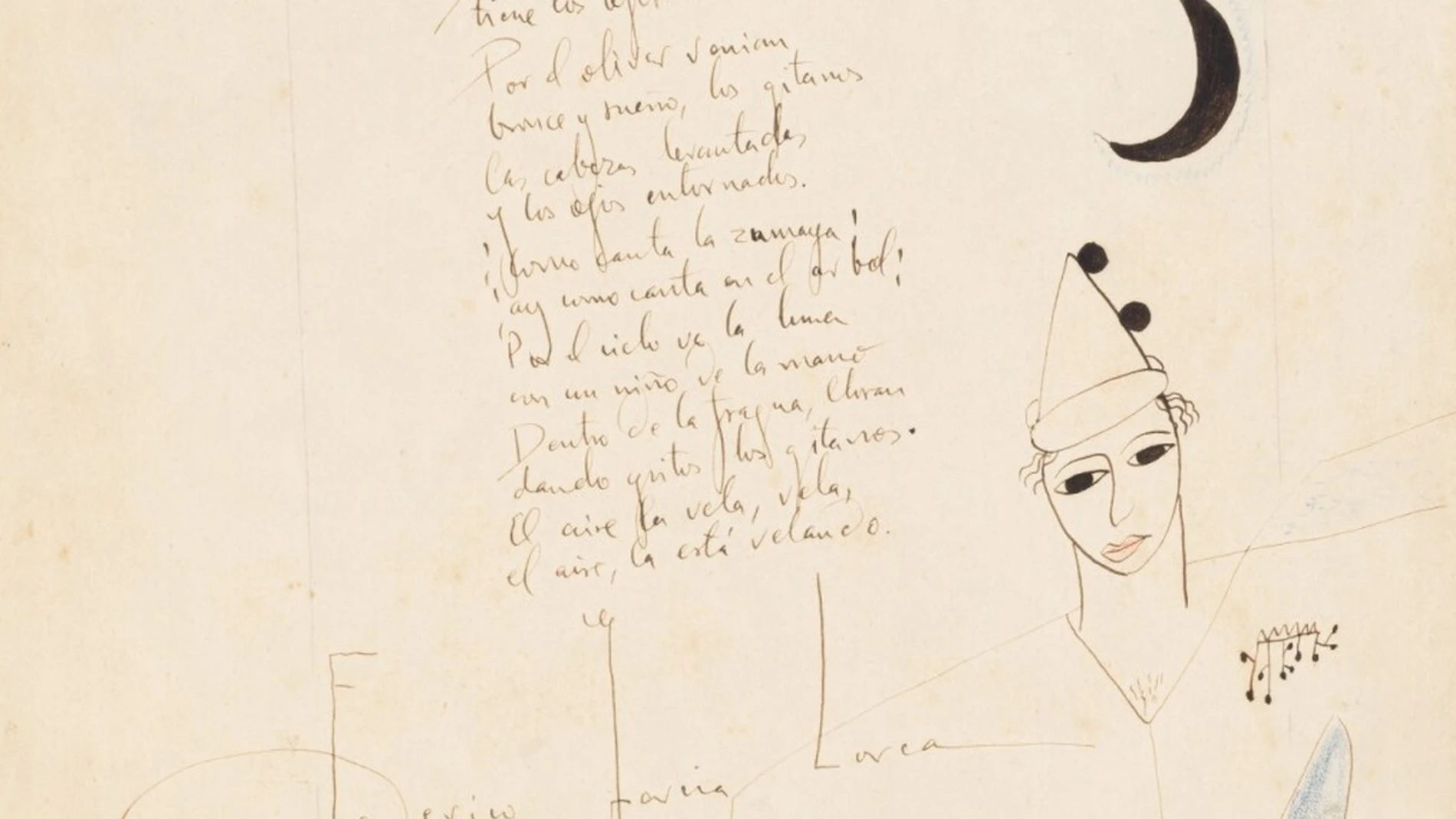 El manuscrito del "Romance de la luna luna" de Lorca