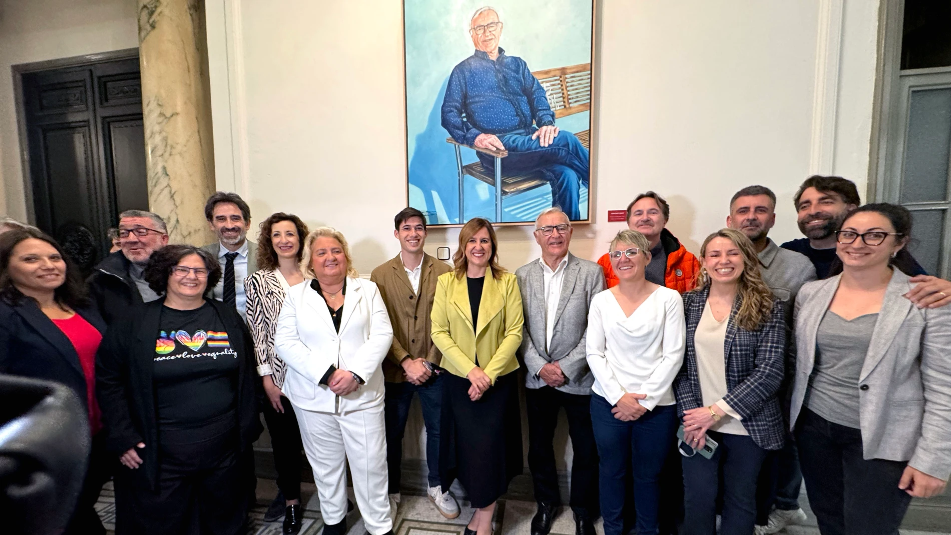 Yael Ribo Joan Ribó ya tiene su retrato en el Ayuntamiento de Valencia
