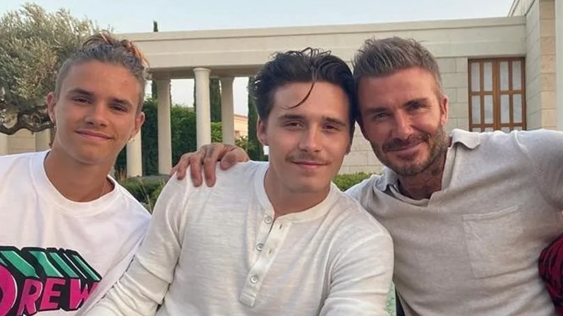 Romeo, Brooklyn y David Beckham