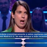 Una concursante de '¿Quién quiere ser millonario?', en aprietos por culpa de un antiguo capitán del Real Madrid