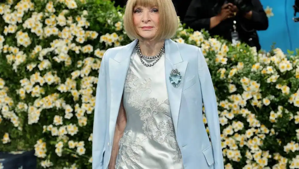Anna Wintour durante su llegada a la Met