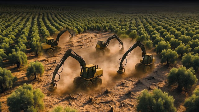 En vez de terrenos degradados, márgenes de carreteras o polígonos, se están destruyendo zonas fértiles y cultivables   