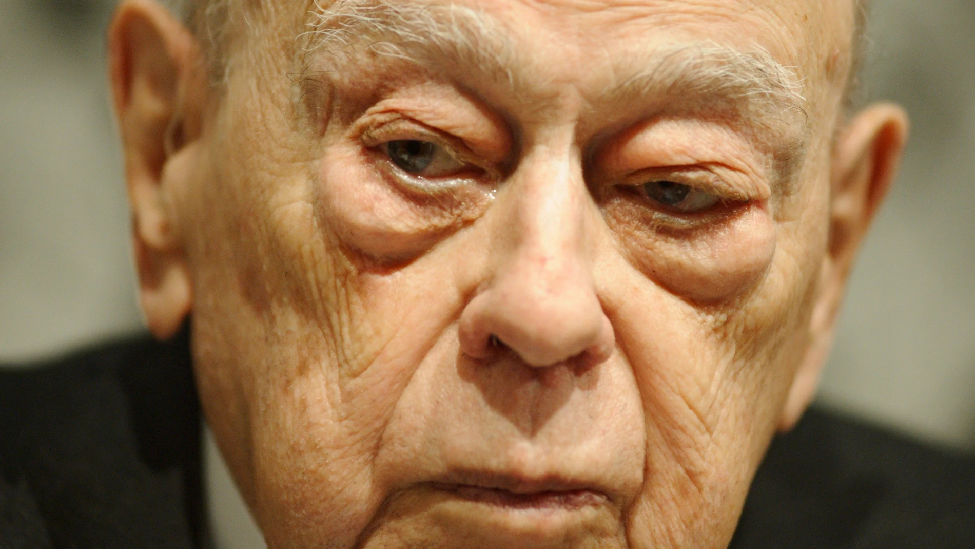 El expresidente de Catalunya Jordi Pujol, ingresado por neumonia a la espera de juicio, durante su ultima aparicion la presentación de su libro 'Des dels turons a l'altra banda del riu'.