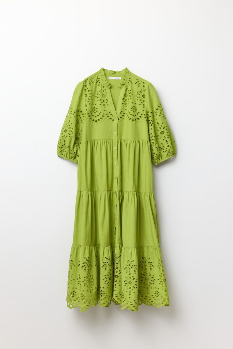 Vestido camisero schiffly.