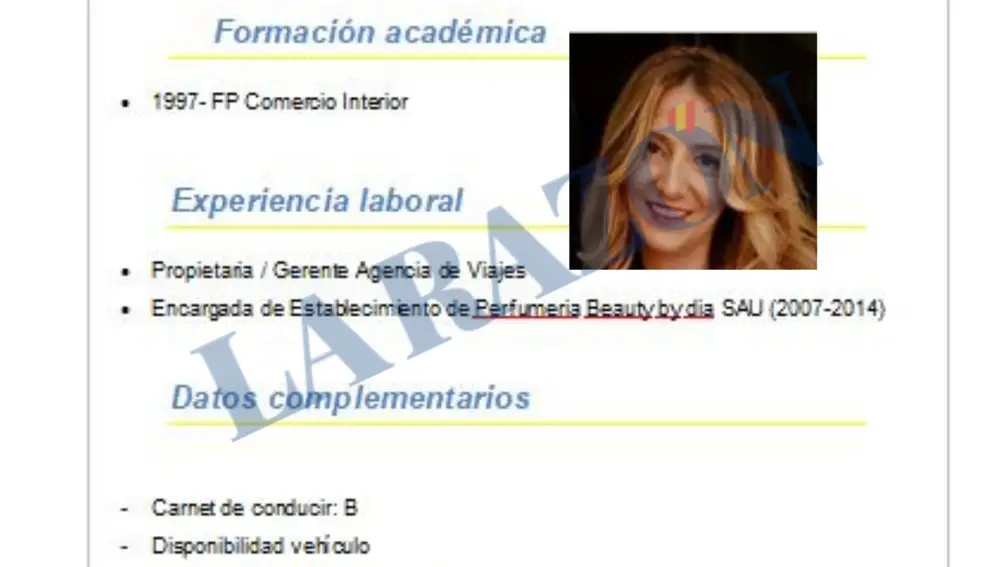 El currículum falseado de Claudia Montes, un más del "círculo personal" de Ábalos
