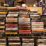 Saldo de cassettes en una tienda