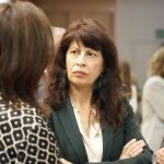 La ministra de Igualdad, Ana Redondo, el secretario general de CCOO en Castilla y León, Vicente Andrés, y la directora general de la Mujer del a Junta, María Victoria Moreno, inauguran el Encuentro de la Red de Mujeres Sindicalistas por la Igualdad