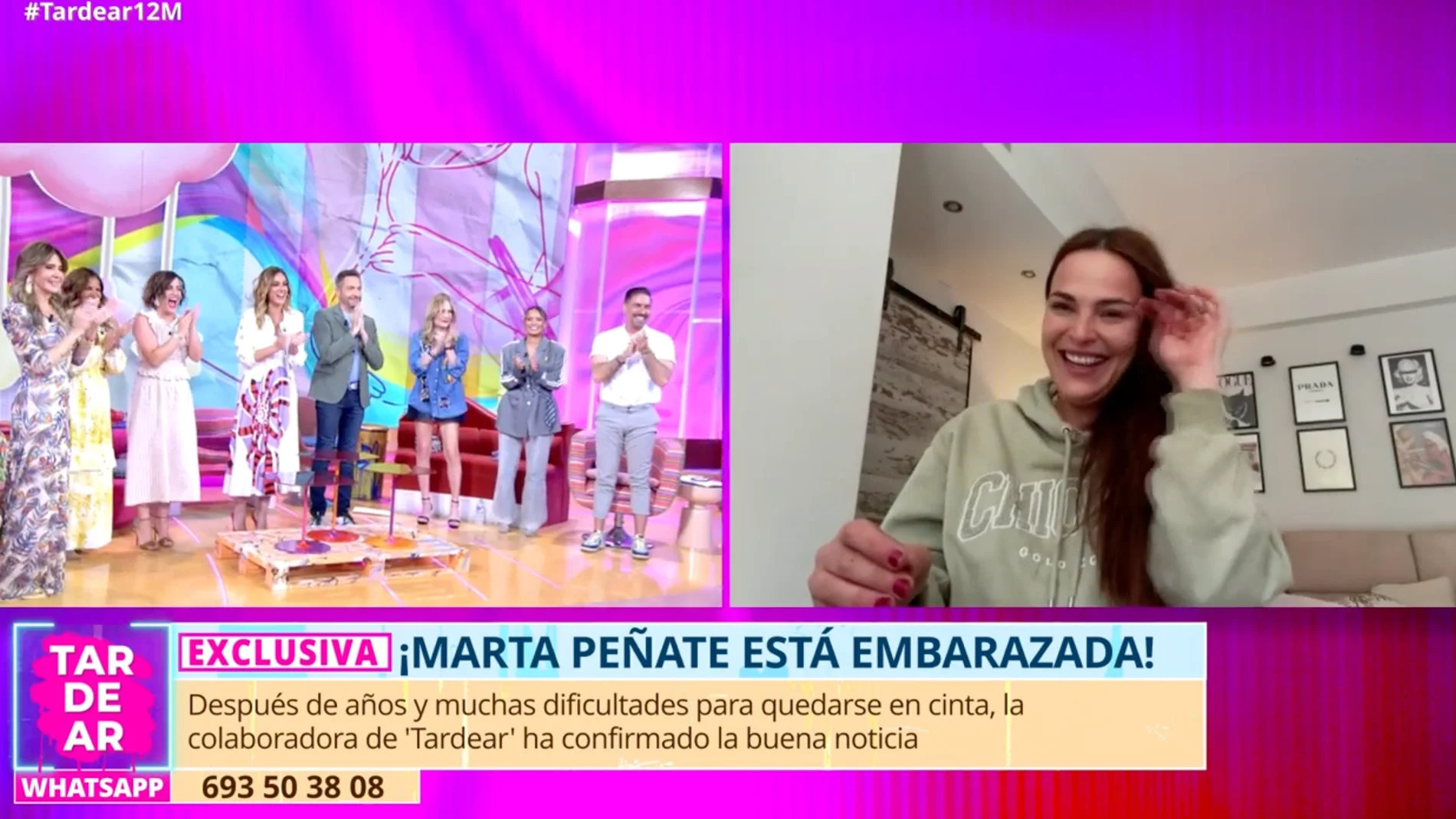 Captura de Marta Peñate en 'TardeAR'